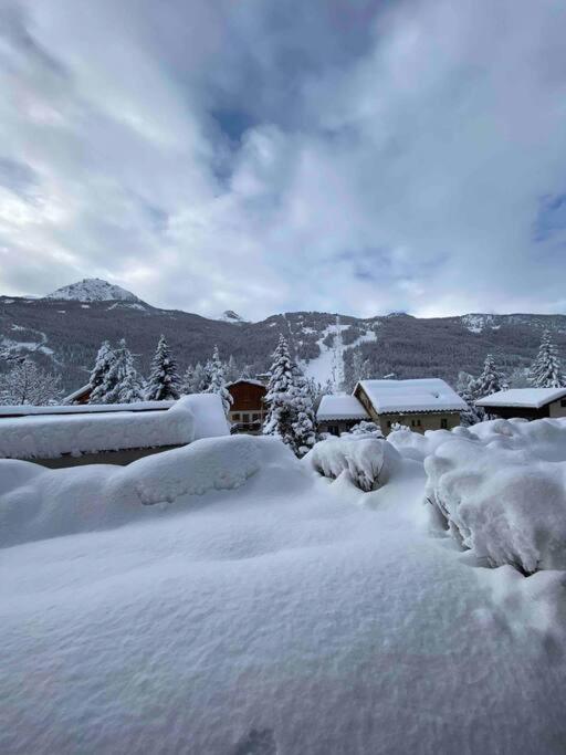 Appartement 4 Pers Grande Terrasse Vue Pistes Ski Saint-Chaffrey Extérieur photo