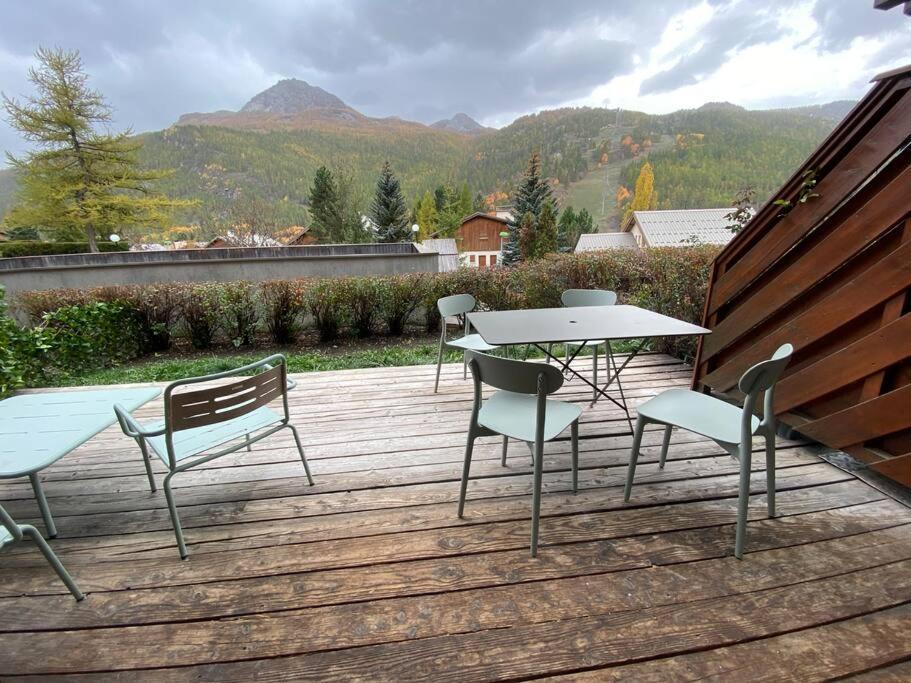 Appartement 4 Pers Grande Terrasse Vue Pistes Ski Saint-Chaffrey Extérieur photo