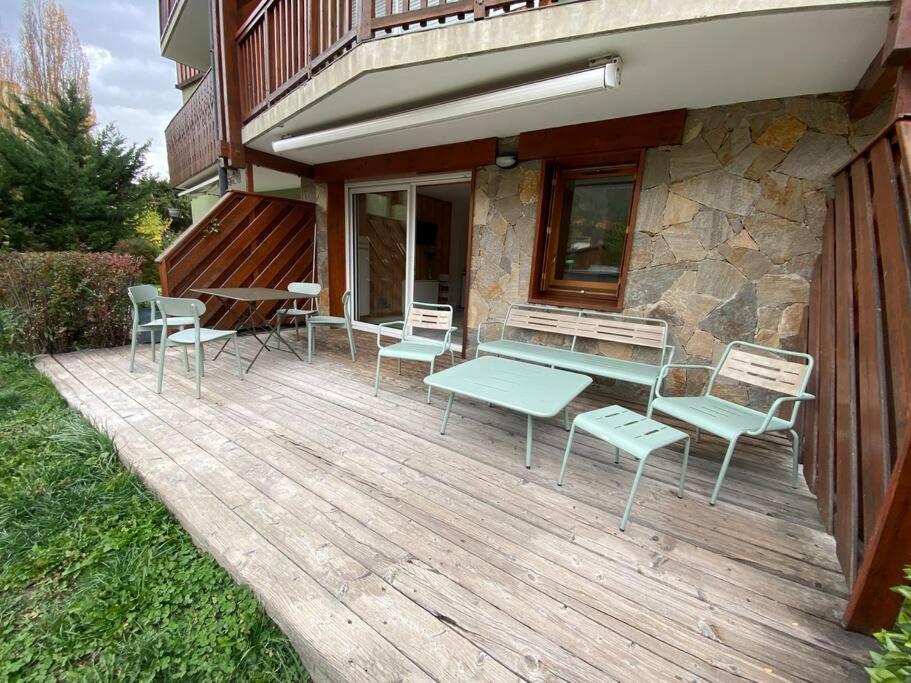 Appartement 4 Pers Grande Terrasse Vue Pistes Ski Saint-Chaffrey Extérieur photo
