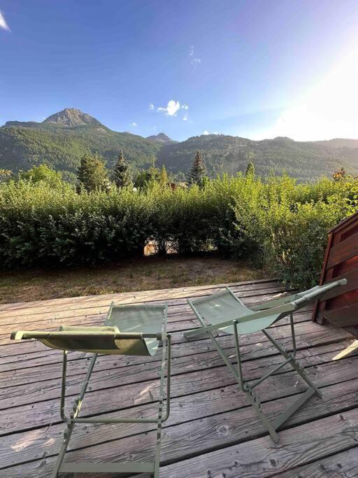 Appartement 4 Pers Grande Terrasse Vue Pistes Ski Saint-Chaffrey Extérieur photo