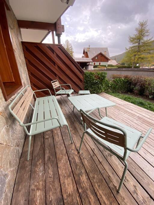 Appartement 4 Pers Grande Terrasse Vue Pistes Ski Saint-Chaffrey Extérieur photo